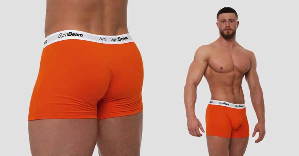 Boxer da Uomo Essentials 3Pack Orange - GymBeam