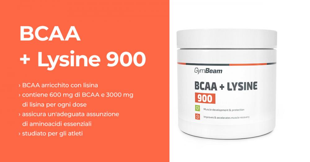 BCAA + Lisina 900 - GymBeam