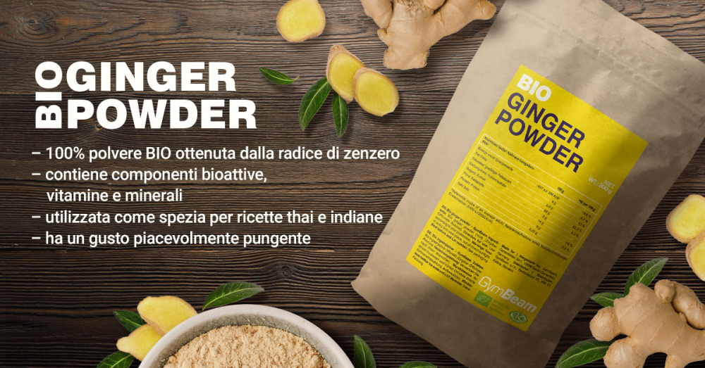 Zenzero in polvere BIO 200 g - GymBeam