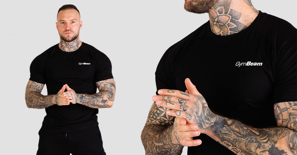 T-Shirt TRN Fitted Black - GymBeam