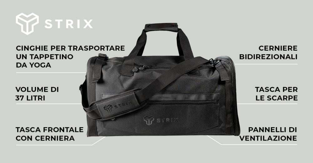 Borsone sportivo Ultimate Duffle nero - STRIX