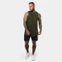 Canotta Uomo Cut Off Military Green - GymBeam