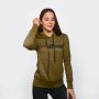 Felpa Con Cappuccio Da Donna Military Green - GymBeam