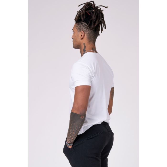 T-Shirt Basic da Uomo White - NEBBIA