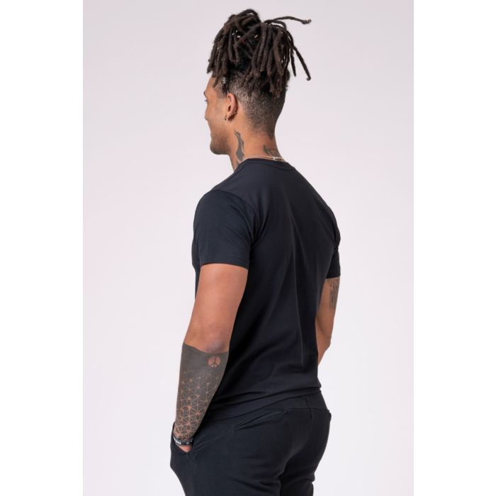 T-Shirt Basic da Uomo Black - NEBBIA