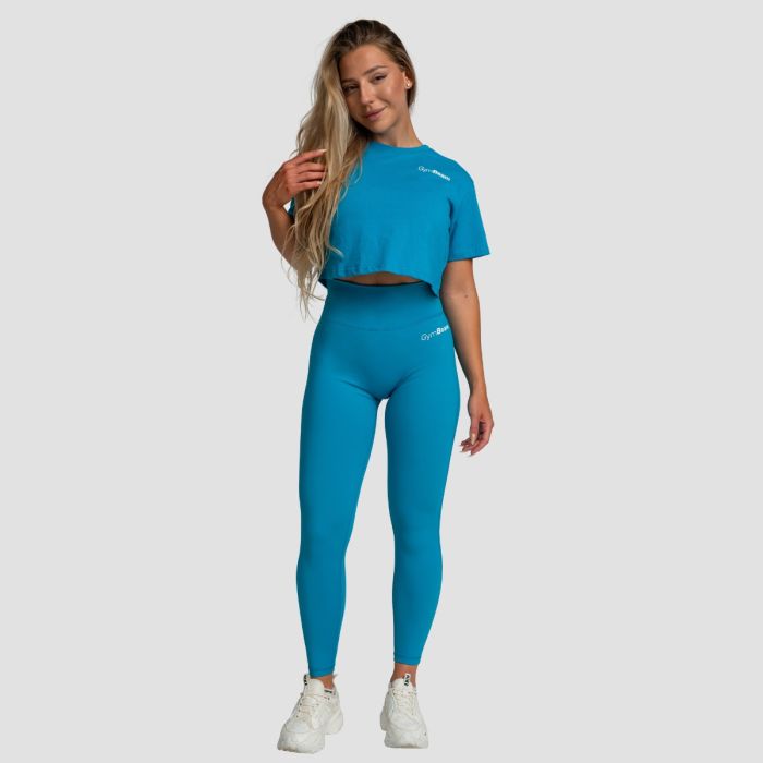 Crop Top da Donna Limitless Aquamarine - GymBeam