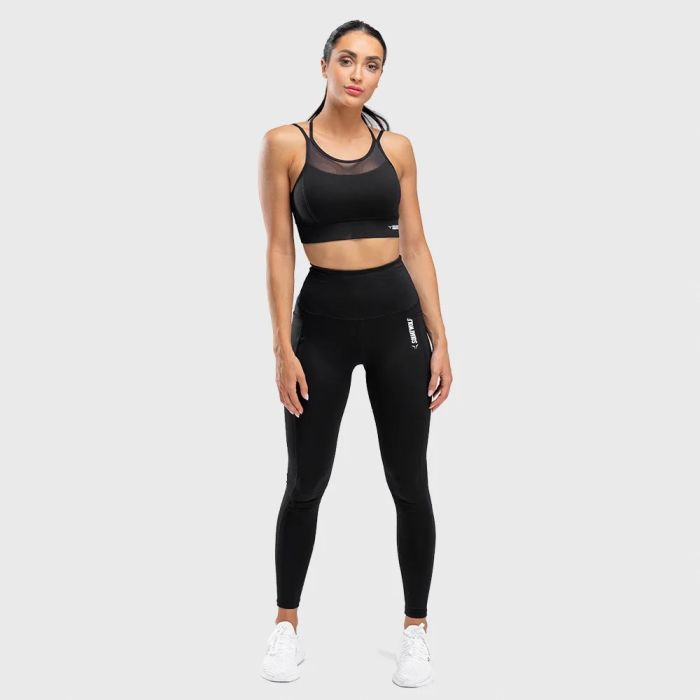 Leggins a Vita Alta da Donna We Rise Black - SQUATWOLF