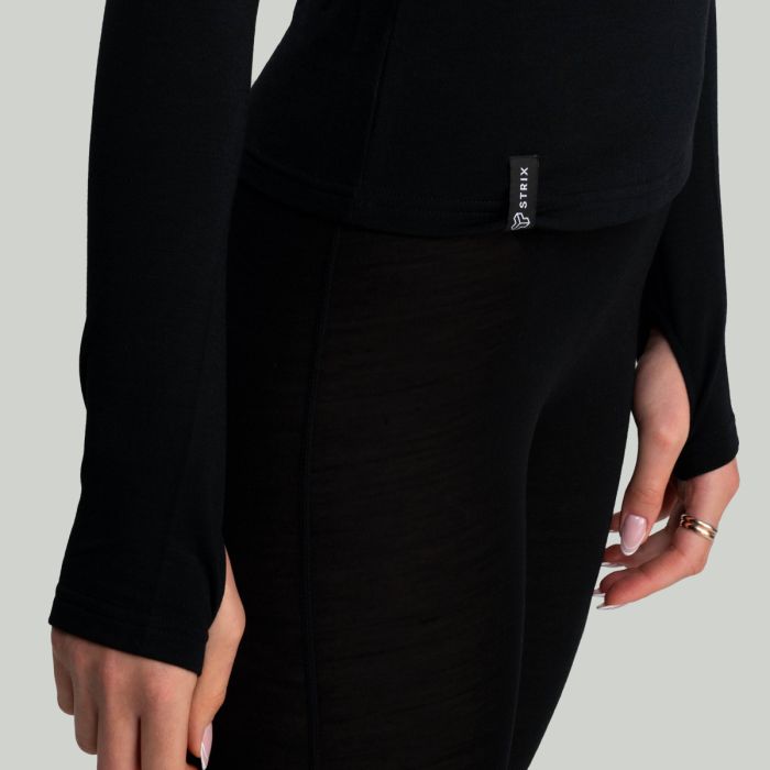 Maglia a Maniche Lunghe da Donna MERINO I Black - STRIX