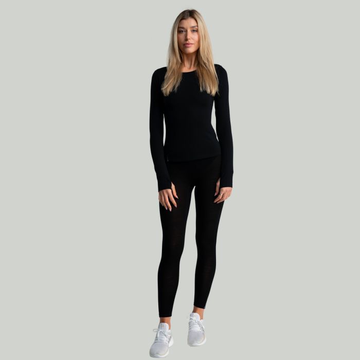 Maglia a Maniche Lunghe da Donna MERINO I Black - STRIX