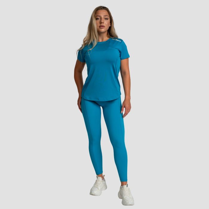 T-Shirt Sportiva da Donna Limitless Aquamarine - GymBeam